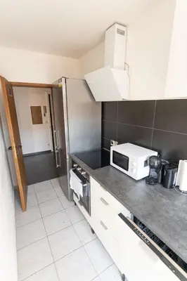 Küche/Küchenzeile in der Unterkunft Hopfenhaus Kulmbach