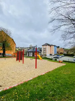 Ein Kinderspielbereich in der Unterkunft Wanderurlaub mit und ohne Hund!