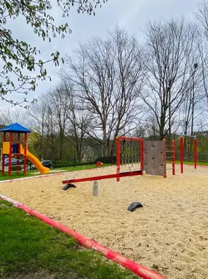 Ein Kinderspielbereich in der Unterkunft Wanderurlaub mit und ohne Hund!