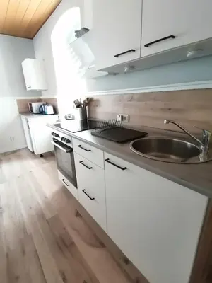 Küche/Küchenzeile in der Unterkunft Ferienwohnung Familie Kowarik