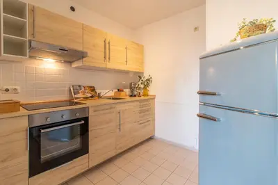 Küche/Küchenzeile in der Unterkunft Apartment Bergwiese I Balkon I Aufzug I Stellplatz