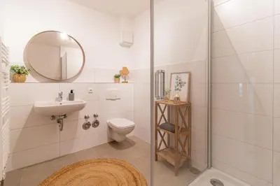 Ein Badezimmer in der Unterkunft Apartment Bergwiese I Balkon I Aufzug I Stellplatz