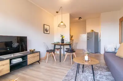 Küche/Küchenzeile in der Unterkunft Apartment Bergwiese I Balkon I Aufzug I Stellplatz