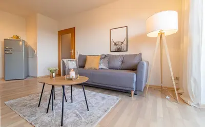 Küche/Küchenzeile in der Unterkunft Apartment Bergwiese I Balkon I Aufzug I Stellplatz