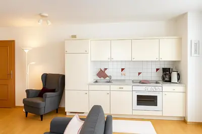 Küche/Küchenzeile in der Unterkunft Vier Jahreszeiten Suite