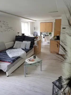 Küche/Küchenzeile in der Unterkunft Ferienwohnung Nayla im Frankenwald