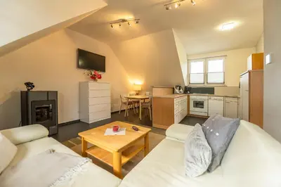 Küche/Küchenzeile in der Unterkunft Ferienwohnung Knecht