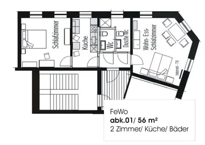 Grundriss der Unterkunft Auerbachs Keller