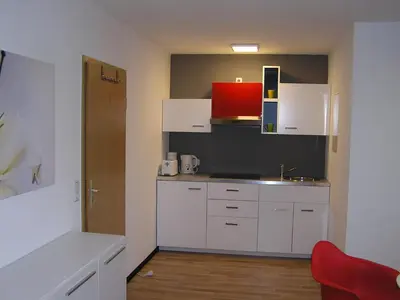 Küche/Küchenzeile in der Unterkunft Auerbachs Keller