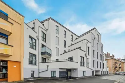 Das Gebäude in dem sich die Ferienwohnung befindet