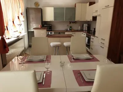 Küche/Küchenzeile in der Unterkunft Ferienwohnung Nella