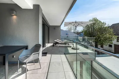 Ein Balkon oder eine Terrasse in der Unterkunft Lichtenberg Lodges