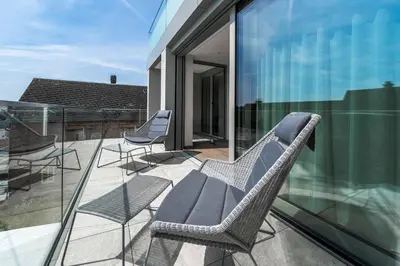 Ein Balkon oder eine Terrasse in der Unterkunft Lichtenberg Lodges