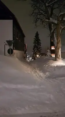 Haus Blach im Winter