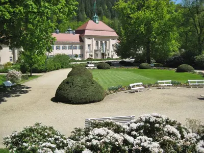 Ein Garten an der Unterkunft Augustenhof
