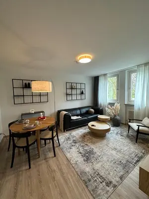 Ein Sitzbereich in der Unterkunft CityAppartLuxe am Hofgarten - zwischen Uni und Stadt-Zentrum