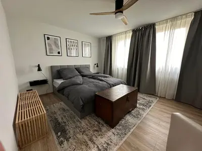 Ein Sitzbereich in der Unterkunft CityAppartLuxe am Hofgarten - zwischen Uni und Stadt-Zentrum
