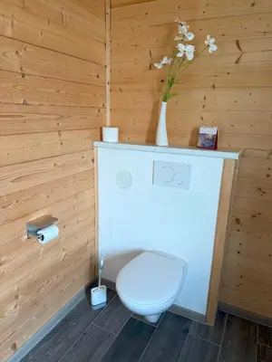Ein Badezimmer in der Unterkunft Ferienhaus Vogelnest