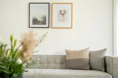 Ein Sitzbereich in der Unterkunft bayreuthome - Stilvolles Apartment im Zentrum - 2 Schlafzimmer