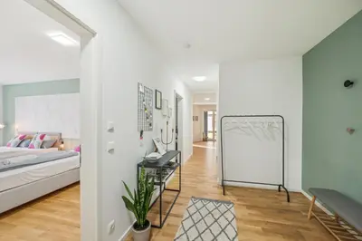 Ein Bett oder Betten in einem Zimmer der Unterkunft Salí Homes R4 - High-Quality Apartment with Terrace