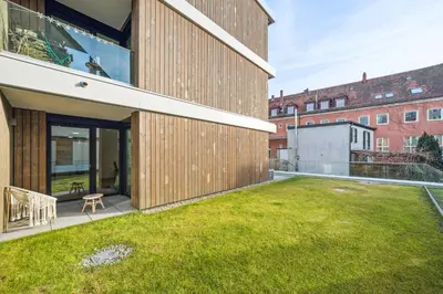 Das Gebäude in dem sich die Ferienwohnung befindet