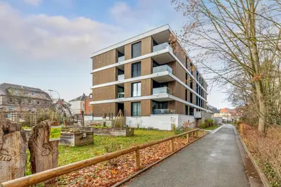 Das Gebäude in dem sich die Ferienwohnung befindet