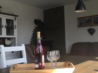 Getränke in der Unterkunft Ferienwohnung Auenthal