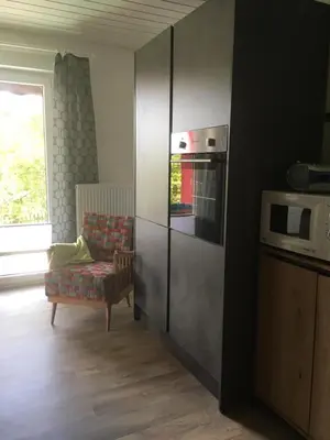 Küche/Küchenzeile in der Unterkunft Ferienwohnung Auenthal