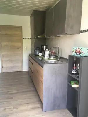Küche/Küchenzeile in der Unterkunft Ferienwohnung Auenthal