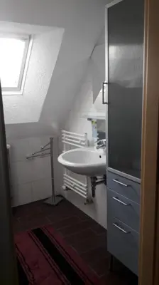 Küche/Küchenzeile in der Unterkunft Ferienwohnung Bänsch