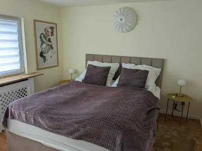 Ein Bett oder Betten in einem Zimmer der Unterkunft POLKA