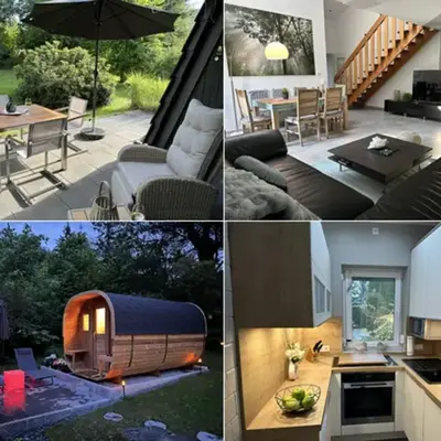 Ferienhaus Frankenwald 80qm unweit vom See in Lichtenberg - Sauna