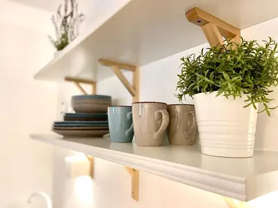 Grundriss der Unterkunft Gemütliches Studio im Zentrum von Hof mit Designer-Wanne & 24h-Check-in