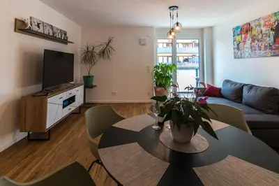 Ein Sitzbereich in der Unterkunft CityHome Christopher CHC