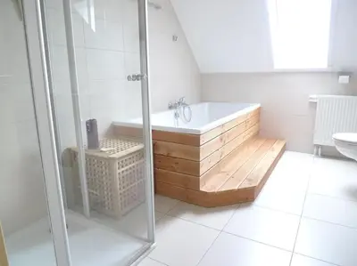 Ein Badezimmer in der Unterkunft Hermanns Teufelshütte