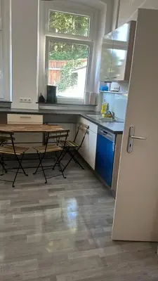 Küche/Küchenzeile in der Unterkunft Monteurszimmer in Hof