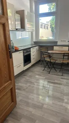 Küche/Küchenzeile in der Unterkunft Monteurszimmer in Hof