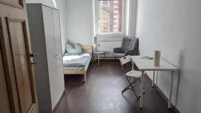 Ein Sitzbereich in der Unterkunft Monteurszimmer in Hof