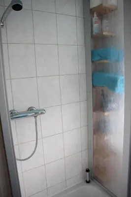 Ein Badezimmer in der Unterkunft Ferienwohnung ELPIDA