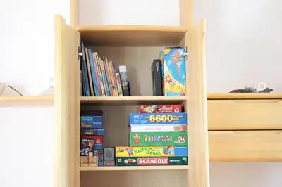 Die Bibliothek in der Ferienwohnung