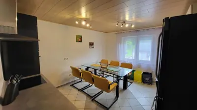 Ein Sitzbereich in der Unterkunft Ferienwohnung Mein Zuhause