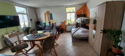 TV/Unterhaltungsangebot in der Unterkunft Ferienwohnung Perse