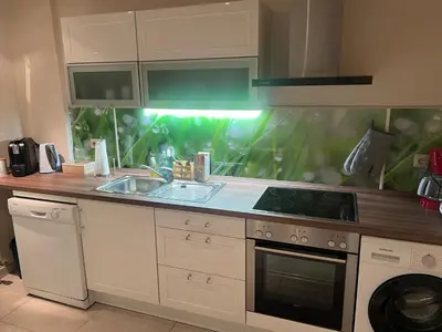 Küche/Küchenzeile in der Unterkunft Ferienwohnung Sattler