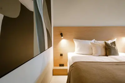 Ein Bett oder Betten in einem Zimmer der Unterkunft Studio Nummer Zwei