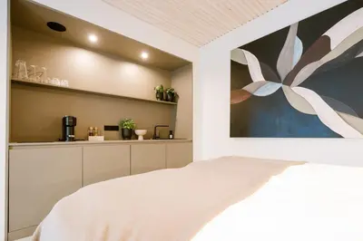 Ein Bett oder Betten in einem Zimmer der Unterkunft Studio Nummer Zwei