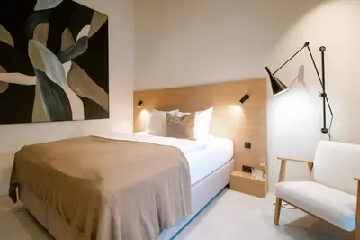 Ein Bett oder Betten in einem Zimmer der Unterkunft Studio Nummer Zwei