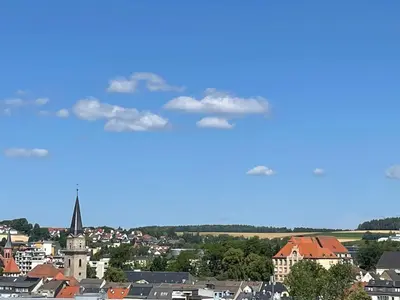 Ein allgemeiner Blick auf Marktredwitz oder ein Stadtblick von des Ferienhauses aus