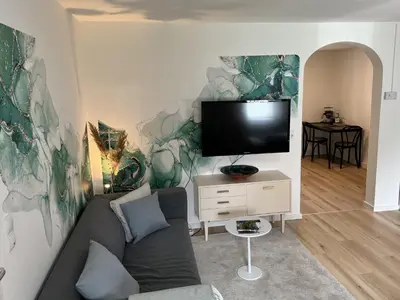 TV/Unterhaltungsangebot in der Unterkunft Wallfried #1 Ferien- und Business Appartement Bayreuth