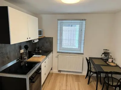 Küche/Küchenzeile in der Unterkunft Wallfried #1 Ferien- und Business Appartement Bayreuth
