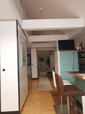Küche/Küchenzeile in der Unterkunft Ferienwohnung DG